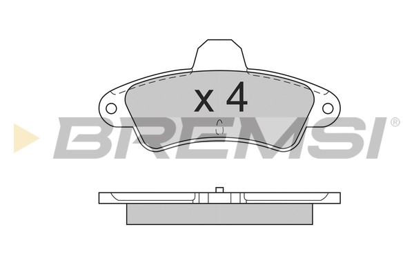 Комплект тормозных колодок, дисковый тормоз   BP2562   BREMSI