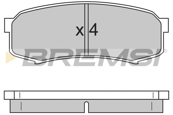 Комплект тормозных колодок, дисковый тормоз   BP2597   BREMSI
