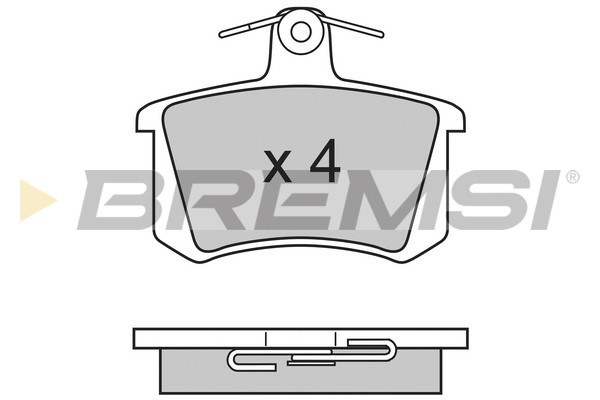 Комплект тормозных колодок, дисковый тормоз   BP2612   BREMSI