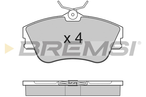Комплект тормозных колодок, дисковый тормоз   BP2625   BREMSI