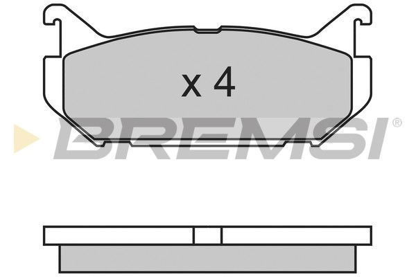 Комплект гальмівних накладок, дискове гальмо   BP2632   BREMSI