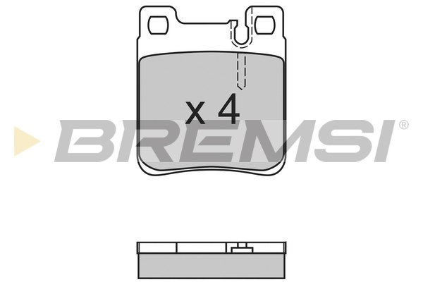 Комплект тормозных колодок, дисковый тормоз   BP2653   BREMSI