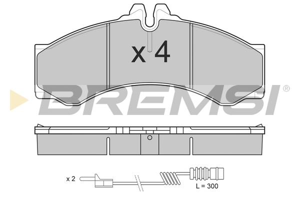 Комплект тормозных колодок, дисковый тормоз   BP2681   BREMSI