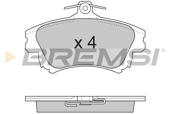 Комплект тормозных колодок, дисковый тормоз   BP2703   BREMSI