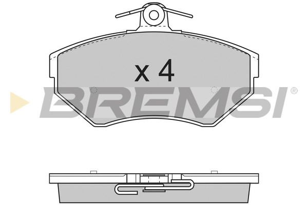 Комплект тормозных колодок, дисковый тормоз   BP2730   BREMSI