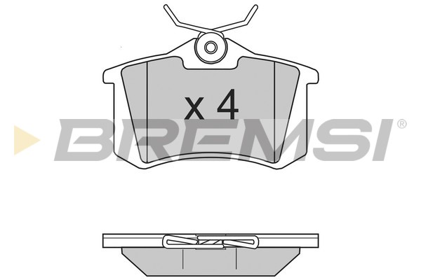 Комплект тормозных колодок, дисковый тормоз   BP2806   BREMSI