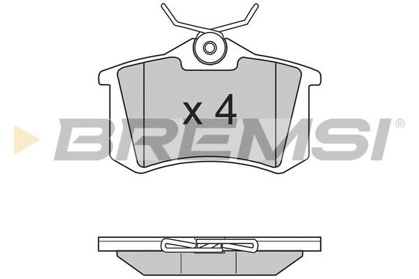 Комплект тормозных колодок, дисковый тормоз   BP2807   BREMSI