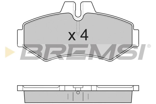 Комплект тормозных колодок, дисковый тормоз   BP2845   BREMSI