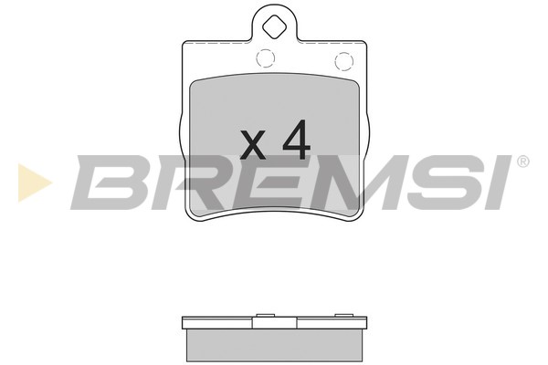 Комплект гальмівних накладок, дискове гальмо   BP2861   BREMSI