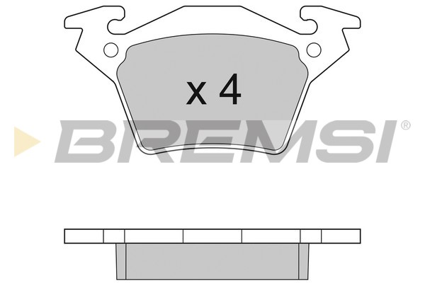Комплект тормозных колодок, дисковый тормоз   BP2880   BREMSI