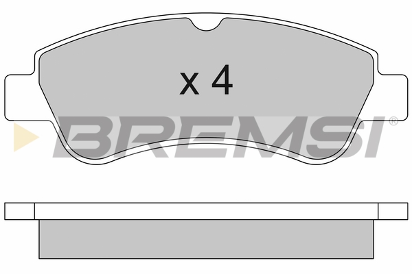 Комплект гальмівних накладок, дискове гальмо   BP2928   BREMSI