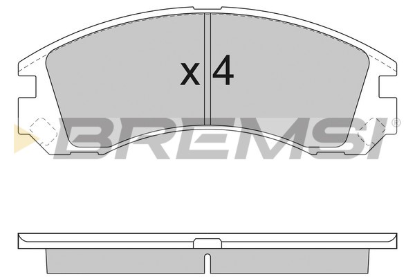 Комплект тормозных колодок, дисковый тормоз   BP2953   BREMSI