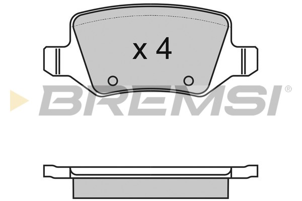 Комплект гальмівних накладок, дискове гальмо   BP2983   BREMSI