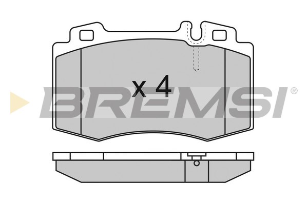 Комплект тормозных колодок, дисковый тормоз   BP2986   BREMSI