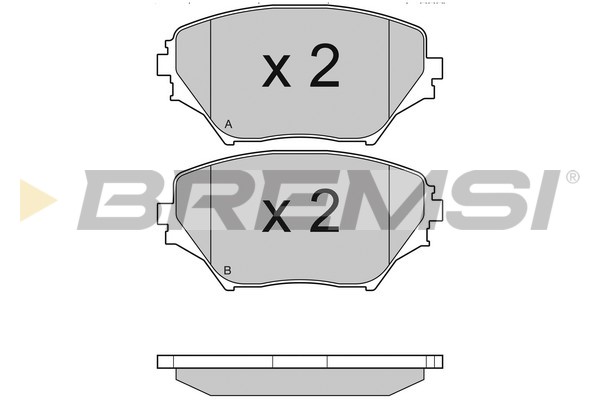 Комплект тормозных колодок, дисковый тормоз   BP2993   BREMSI