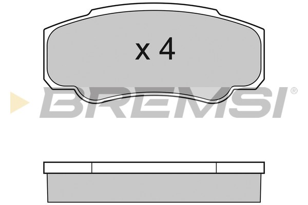 Комплект тормозных колодок, дисковый тормоз   BP2996   BREMSI