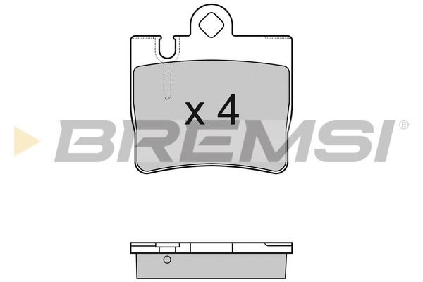 Комплект тормозных колодок, дисковый тормоз   BP2999   BREMSI