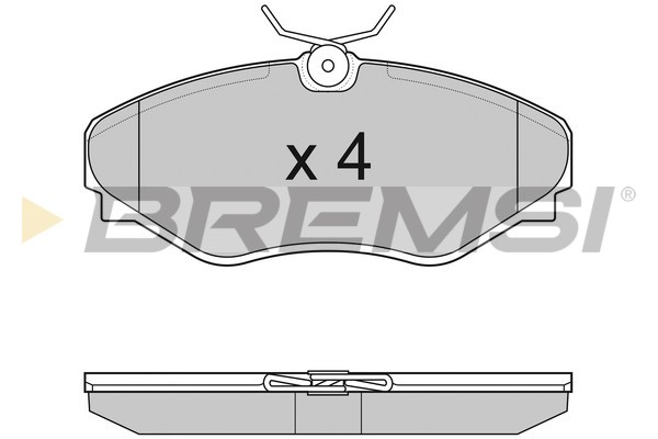 Комплект тормозных колодок, дисковый тормоз   BP3011   BREMSI