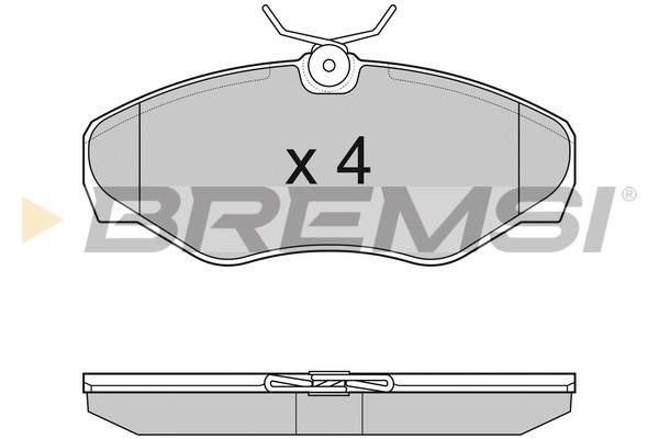 Комплект тормозных колодок, дисковый тормоз   BP3012   BREMSI