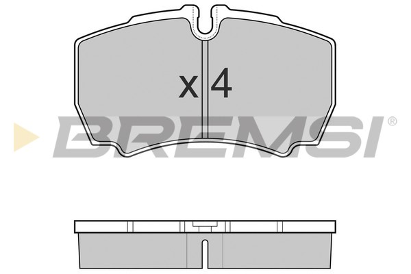 Комплект тормозных колодок, дисковый тормоз   BP3025   BREMSI