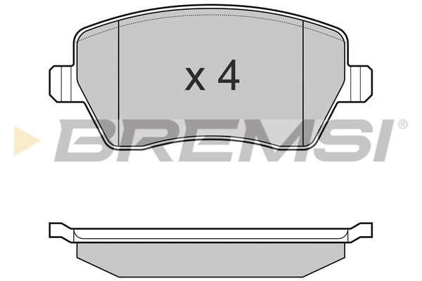 Комплект тормозных колодок, дисковый тормоз   BP3026   BREMSI