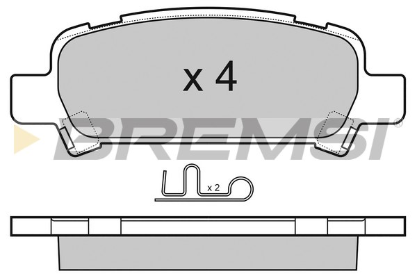 Комплект тормозных колодок, дисковый тормоз   BP3056   BREMSI