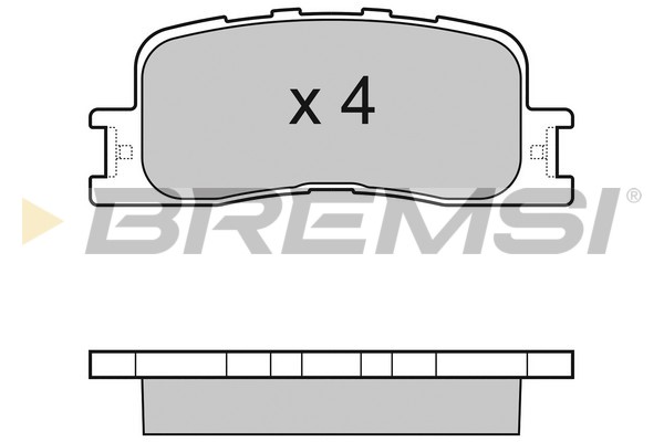 Комплект гальмівних накладок, дискове гальмо   BP3060   BREMSI