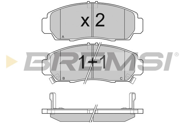 Комплект тормозных колодок, дисковый тормоз   BP3083   BREMSI