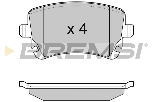 Комплект тормозных колодок, дисковый тормоз   BP3086   BREMSI