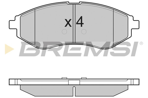Комплект тормозных колодок, дисковый тормоз   BP3111   BREMSI