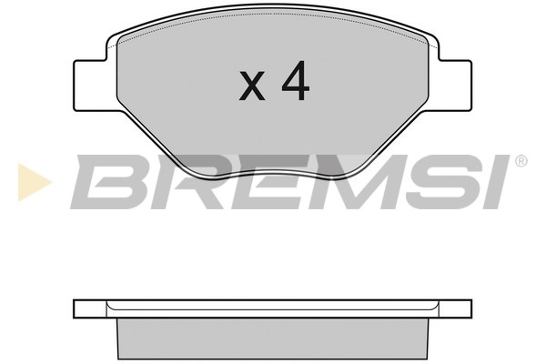 Комплект тормозных колодок, дисковый тормоз   BP3113   BREMSI