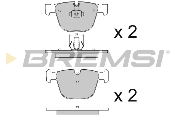 Комплект тормозных колодок, дисковый тормоз   BP3115   BREMSI