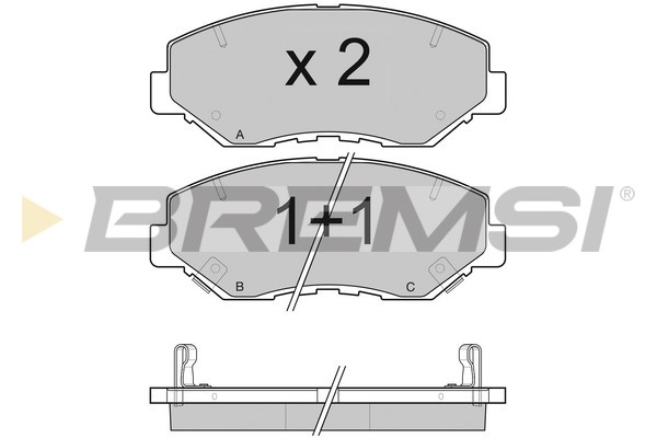 Комплект тормозных колодок, дисковый тормоз   BP3117   BREMSI
