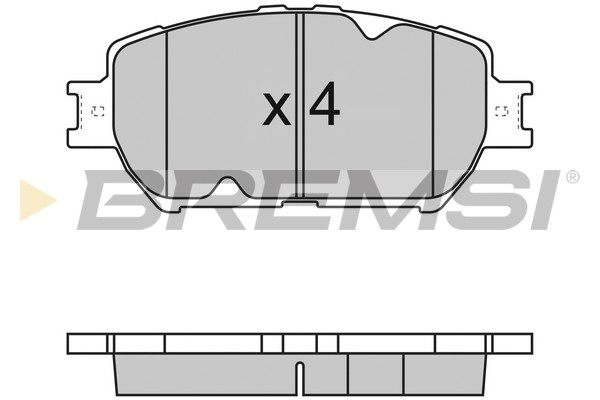 Комплект тормозных колодок, дисковый тормоз   BP3126   BREMSI
