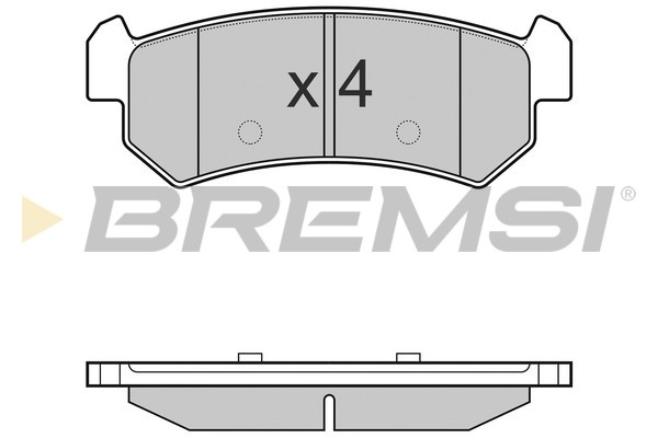 Комплект тормозных колодок, дисковый тормоз   BP3148   BREMSI