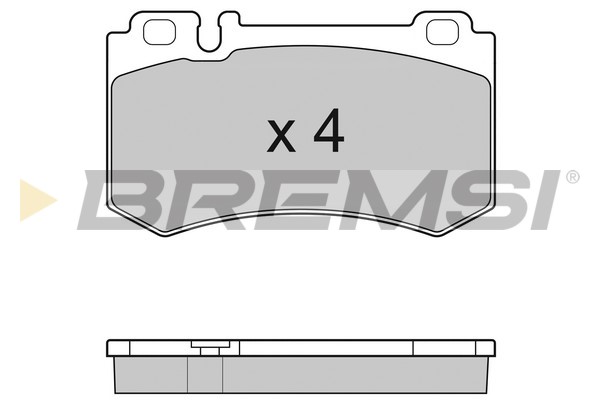 Комплект тормозных колодок, дисковый тормоз   BP3164   BREMSI