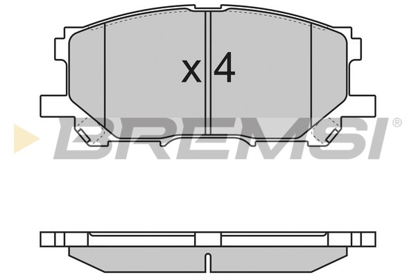 Комплект тормозных колодок, дисковый тормоз   BP3168   BREMSI