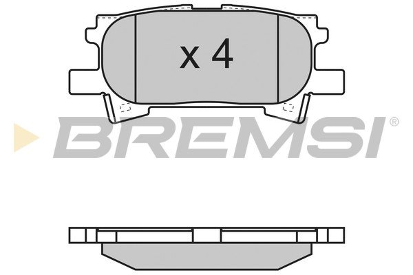 Комплект гальмівних накладок, дискове гальмо   BP3169   BREMSI