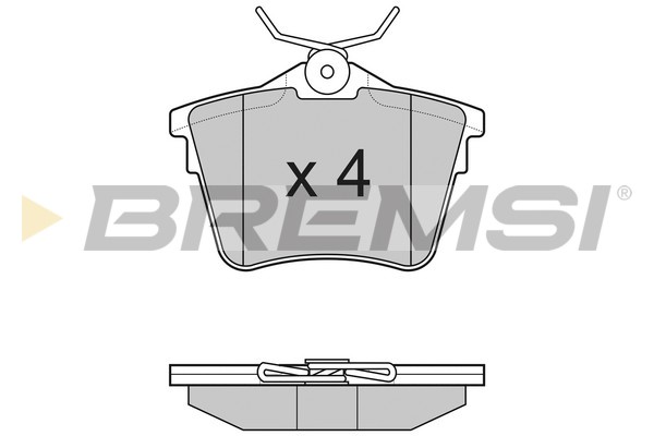 Комплект тормозных колодок, дисковый тормоз   BP3183   BREMSI