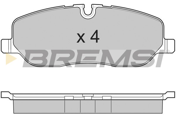 Комплект тормозных колодок, дисковый тормоз   BP3206   BREMSI