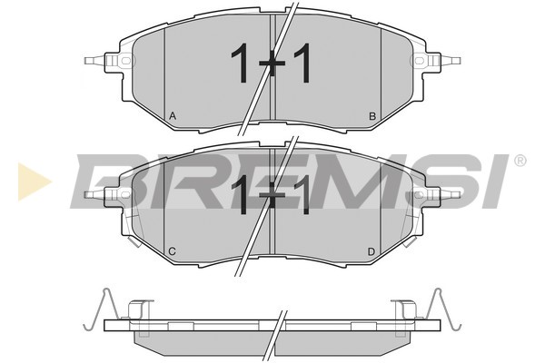 Комплект тормозных колодок, дисковый тормоз   BP3211   BREMSI