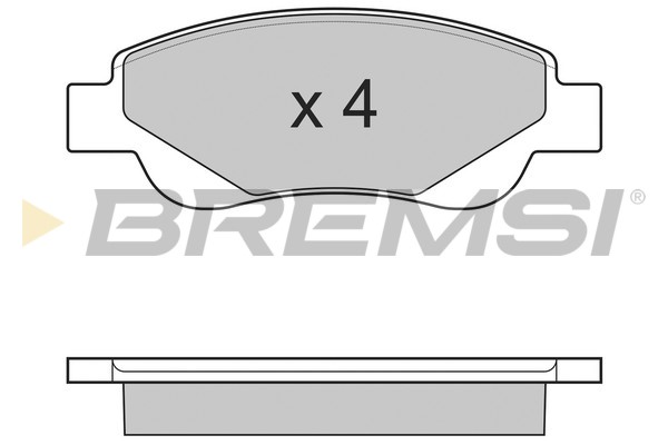 Комплект гальмівних накладок, дискове гальмо   BP3225   BREMSI