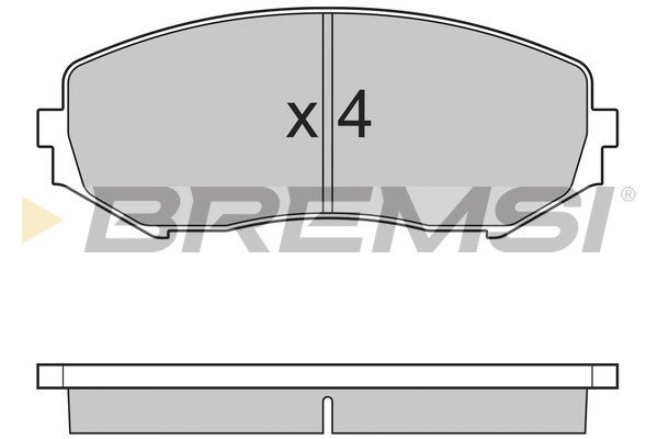 Комплект тормозных колодок, дисковый тормоз   BP3244   BREMSI