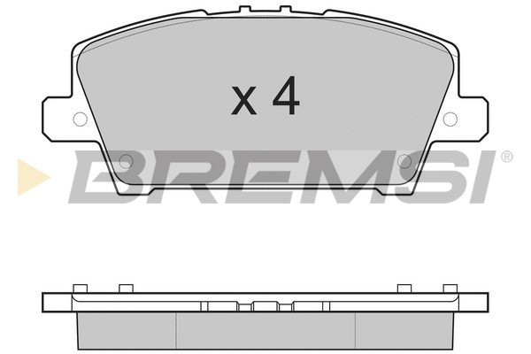 Комплект тормозных колодок, дисковый тормоз   BP3245   BREMSI