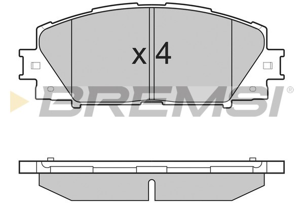 Комплект гальмівних накладок, дискове гальмо   BP3249   BREMSI