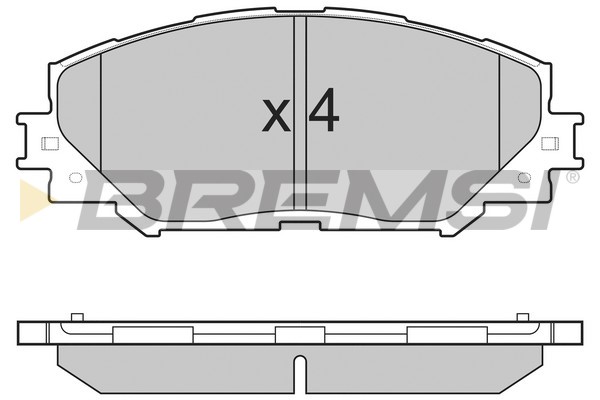 Комплект тормозных колодок, дисковый тормоз   BP3251   BREMSI