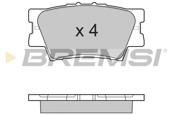 Комплект тормозных колодок, дисковый тормоз   BP3252   BREMSI