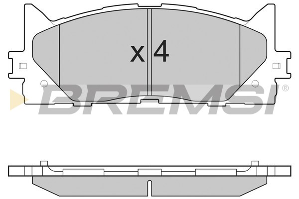 Комплект тормозных колодок, дисковый тормоз   BP3253   BREMSI