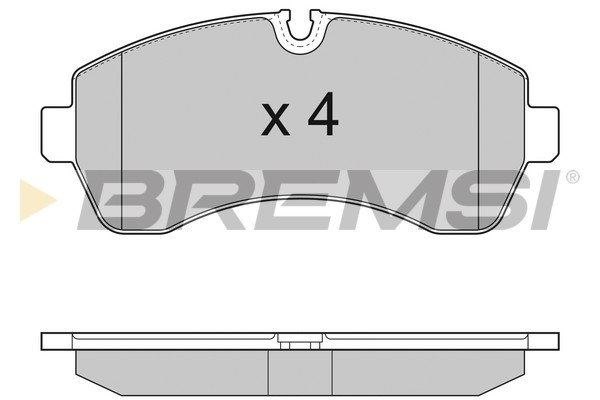 Комплект тормозных колодок, дисковый тормоз   BP3290   BREMSI