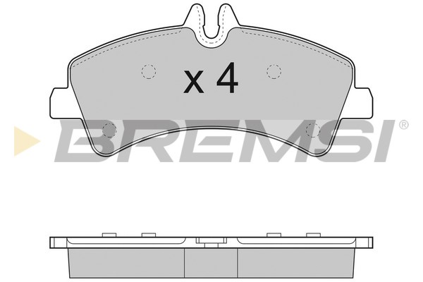 Комплект гальмівних накладок, дискове гальмо   BP3291   BREMSI